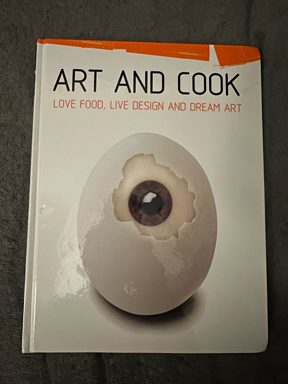 Art and Cook Coffee Table Book - White Cover with Brown Accent
